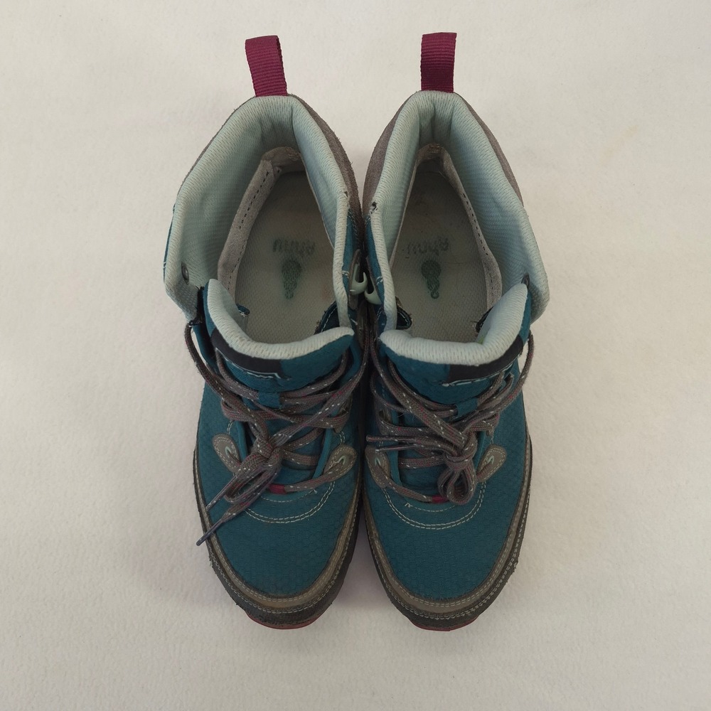 Ahnu Sugarpine Hiking Boots Blue Teal Sz 9.5 Waterproof Vibram Gorpcore Outdoor - Picture 5 of 12